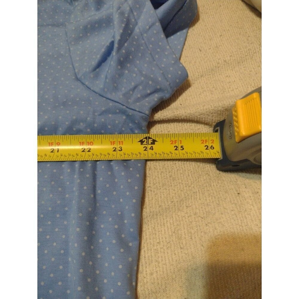 Polo Ralph Lauren Custom Slim Fit Mens XL Blue Polka Dot Short Sleeve Polo Shirt - Picture 10 of 11